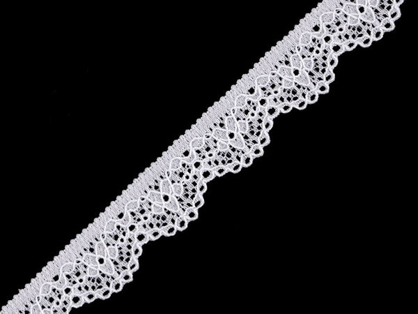 Premium elastisches Spitzenband (16mm) - Vielseitige Zierborte in verschiedenen Farben für Näharbeiten, Bekleidung und Wohndekor