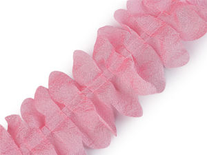Rüsche zum Verzieren von Kleidung und Gestalten von Blumen, Breite 80 mm