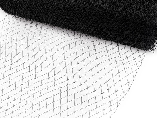 Premium französisches Schleiernetz für Modisten und Brautmode - 25 cm Breite