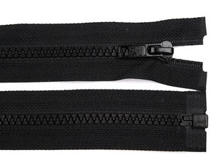 Premium Vislon Kunststoff-Reißverschluss Stärke 5 (130 cm) teilbar für Jacken und Mäntel