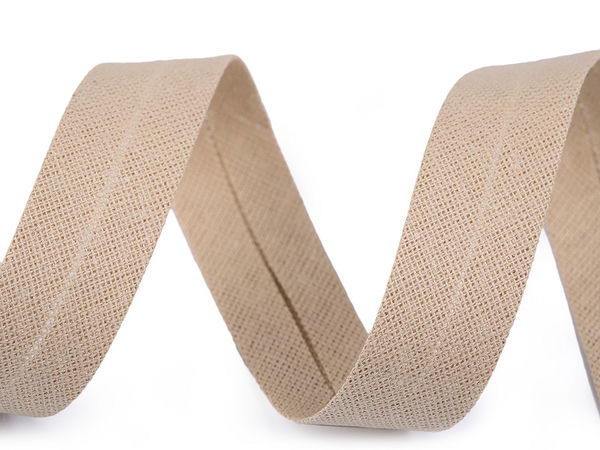 Baumwoll-Schrägband Breite 18 mm gefaltet
