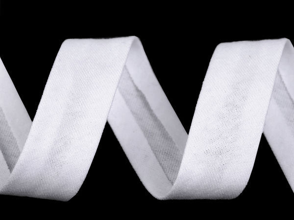Baumwoll-Schrägband gefalzt, Breite 20 mm, elastisch
