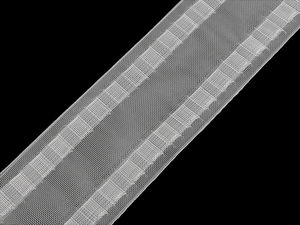 Gardinenband mit Schlaufen für Metallhaken, Breite 80 mm