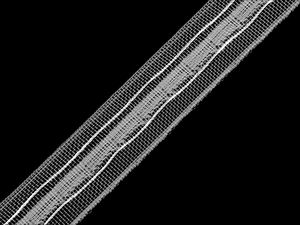 Universelles transparentes Gardinenband (25 mm) - Premium-Kräuselband mit zwei Zugschnüren für Vorhänge und Gardinen