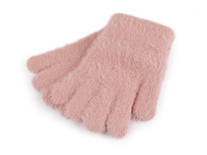 Premium Strickhandschuhe für Kinder mit kuscheligem Fellfutter - Warme elastische Herbst- & Winterhandschuhe für Kinder von 4 bis 8 Jahren