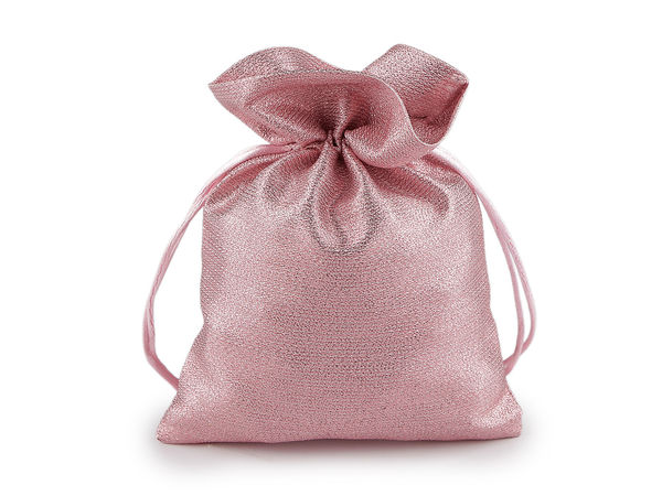 Schimmerndes Premium Brokat-Geschenksäckchen mit Satin-Kordelzug (13x18 cm)
