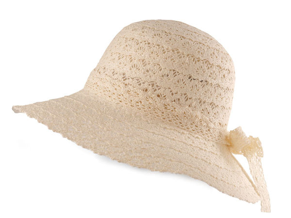 Eleganter Damen-Sonnenhut aus Baumwollspitze - Atmungsaktiver, leichter Strand- & Reisehut
