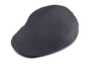 Klassische Schiebermütze aus Baumwolle für Herren - Atmungsaktive Flatcap mit elastischem Gummizug