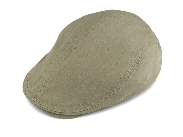 Klassische Schiebermütze aus Baumwolle für Herren - Atmungsaktive Flatcap mit elastischem Gummizug