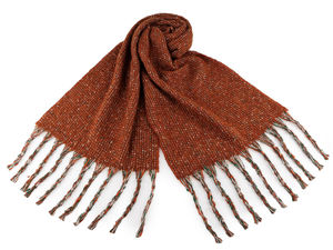 Winterschal mit Fransen 35x185 cm