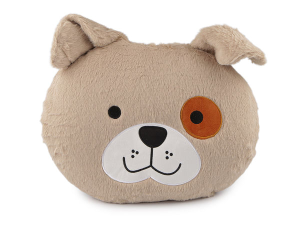 Premium Deko-Plüschkissen Tierkopf (Hund & Katze) - Ultra-weiches Zierkissen mit Charakter