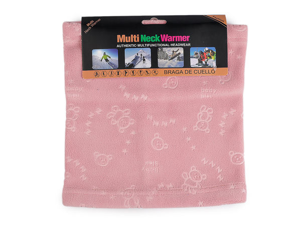 Premium-Mikroplüsch-Halswärmer für Kinder - Kuscheliger Fleece-Schlauchschal mit Teddybärmotiv