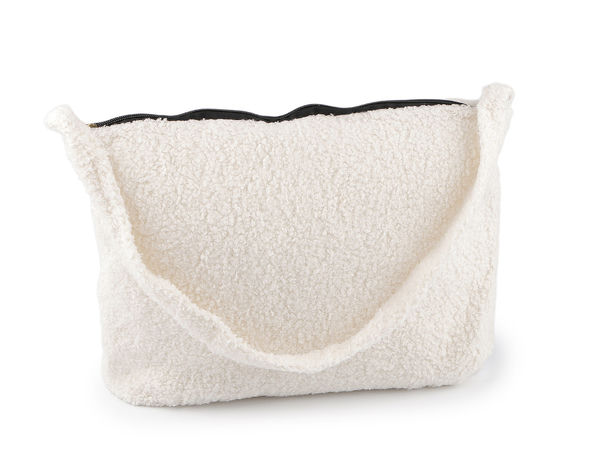 Große Teddy-Handtasche aus Lammfell-Imitat - Kuschelige Premium-Schultertasche & Shopper (39x29 cm)