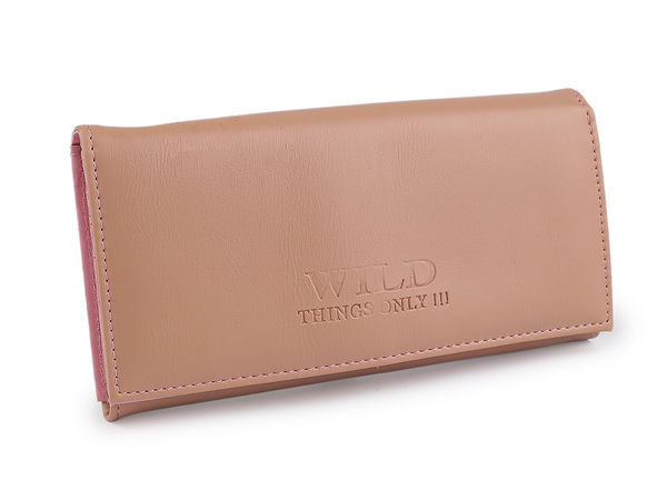 Elegante Damen-Geldbörse mit Umschlagklappe (10x19 cm) - Mehrfächer-Organizer für Karten und Münzen