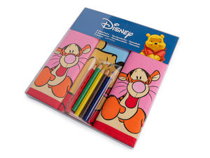 Disney Weiches Kinder-Stofftaschentücher-Set mit Wachsmalstiften – Winnie Puuh & Cinderella