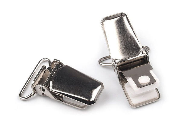 Hosenträgerclip aus Metall, Breite 20 mm