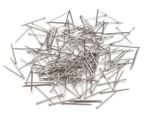 Premium-Schneiderstecknadeln aus Stahl, 18 mm Länge - Nickel-Finish