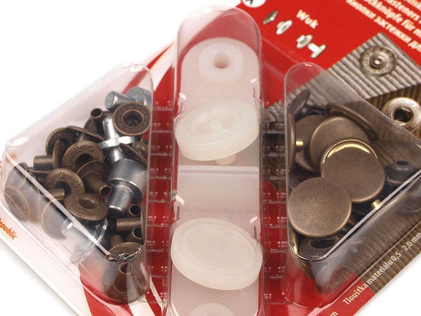 Druckknöpfe Wuk Ø 15 mm für mittelschwere Stoffe