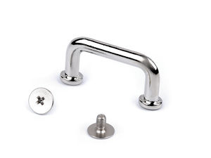 Premium-Schraubschlaufe aus Metall für Handtaschen und Gürtel - 22 mm