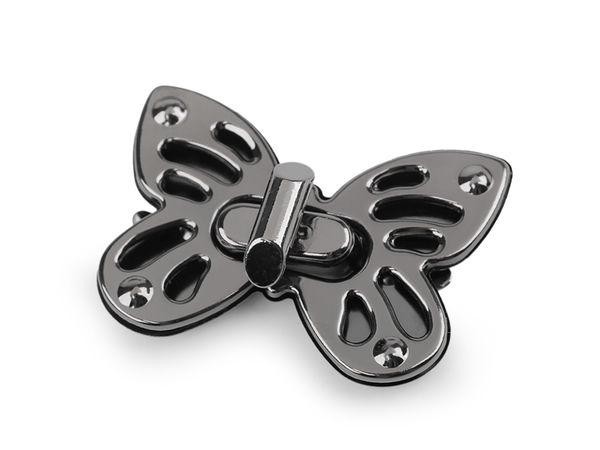 Taschenverschluss, 37x52 mm, Schmetterling