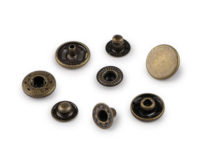 Druckknöpfe Ø 12 mm für mittelschwere Stoffe, rostfreier Stahl
