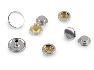 Edelstahl-Druckknöpfe (Ø15 mm) für schwere Stoffe und Accessoires