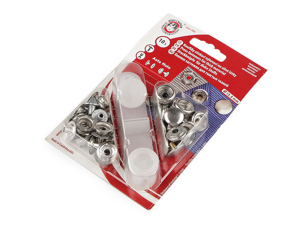 Premium-Metall-Druckknöpfe (Ø 13,5 mm) für schwere Stoffe – Rostfreies Druckknopf-Set mit Nietwerkzeug