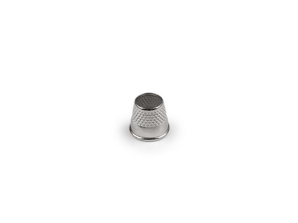 Professioneller offener Fingerhut aus Metall - Schneiderring zum Nähen und Sticken, vernickelt