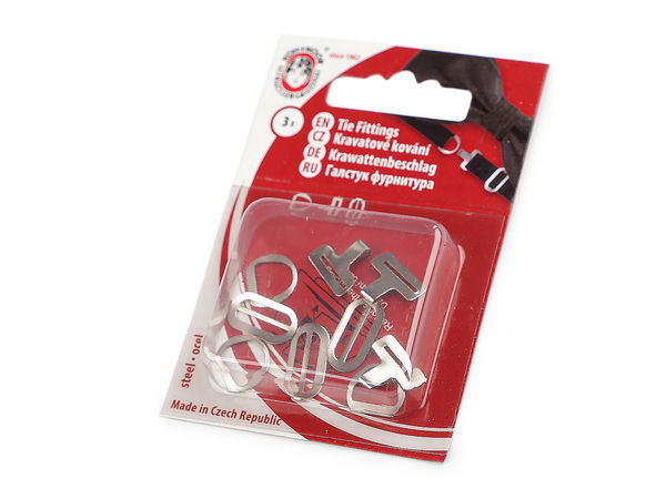 Fliegenverschluss aus Stahl, Set mit 3 Paaren