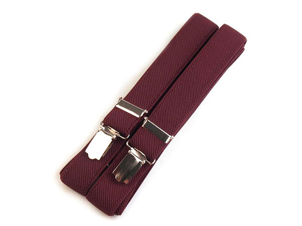 Premium Herren-Hosenträger in X-Form - Hochwertige verstellbare Hosenträger mit Metallclips (2,5 cm Breite, 125 cm Länge)