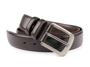 Premium Herren-Ledergürtel aus gestepptem Rindsleder - 3,7 cm Breite