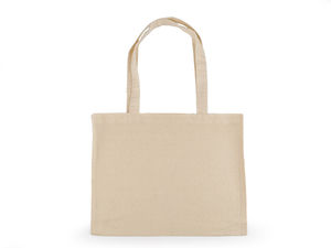 Premium-Baumwolltasche Canvas zum Bemalen und Besticken - Ecru Hell | Blanko-Stofftasche für Bastelarbeiten, Druck & Textilgestaltung