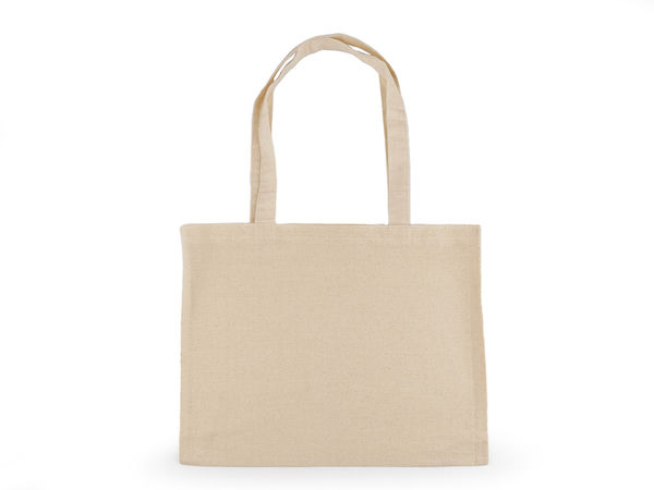 Premium-Baumwolltasche Canvas zum Bemalen und Besticken - Ecru Hell | Blanko-Stofftasche für Bastelarbeiten, Druck & Textilgestaltung