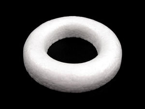 Premium Styropor-Kranzring für Bastelarbeiten und saisonale Dekoration - Ø 14,5 cm