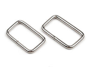 Premium-Rechteckringe aus Metall - 25 mm Gurtbandschlaufen für Taschen, Geschirre und Handarbeiten