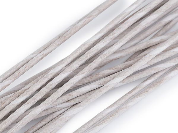 Premium papierumwickelter Floristendraht - Ø 2,5 mm, Länge 40 cm (Weiß)