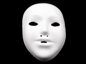 Party-Gesichtsmaske für Kinder zum Selbstgestalten - unbemalt / DIY
