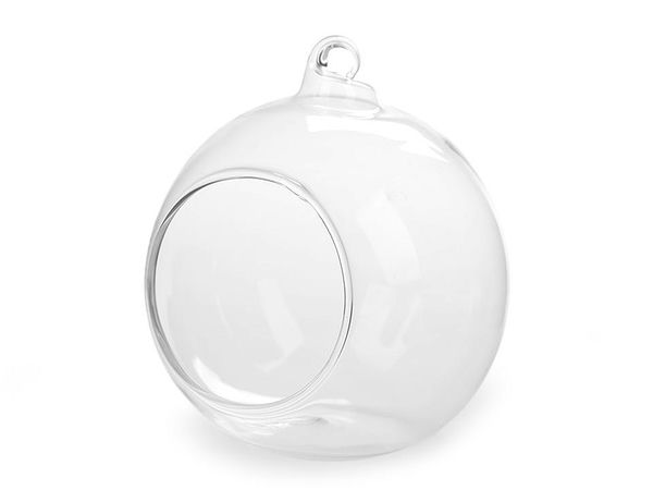 Elegante Glasterrarium-Kugel zum Aufhängen - 8 cm klares Aerarium für Miniaturpflanzen und Event-Dekoration