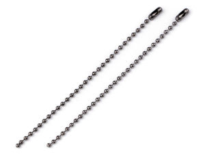 Metall-Kugelkette mit Kugelkettenverschlüssen (2 mm Kugel) – Premium-Etikettenbefestigung
