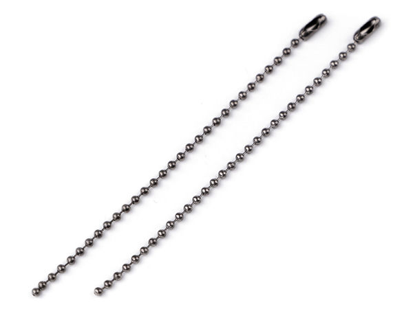 Metall-Kugelkette mit Kugelkettenverschlüssen (2 mm Kugel) – Premium-Etikettenbefestigung