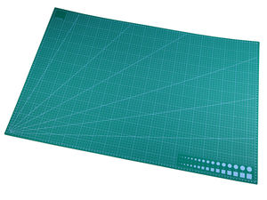 Professionelle doppelseitige selbstheilende Schneidematte (60x90 cm) | Premium-Rastermatte für Patchwork, Basteln & Nähen