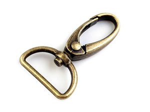 Metall-Karabinerhaken mit Wirbel, passend für 25 mm Gurtband