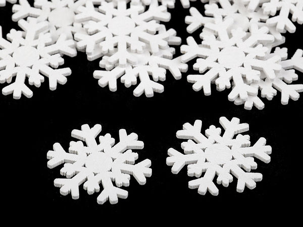 Schneeflocke aus Holz