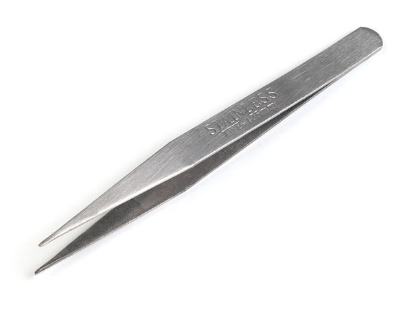 Professionelle Nähpinzette aus Metall 12,5 cm - Gebogene & gerade Spitze zur Auswahl