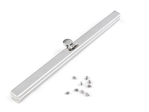 Premium 19 cm Metall-Taschenrahmen - Schraubbarer Einschubrahmen für die DIY-Taschenherstellung und Geldbörsen