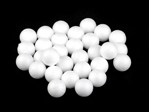 Premium-Styroporkugeln in Weiß, 2 cm - 35er-Pack für Floristik, Schmuck & Bastelprojekte