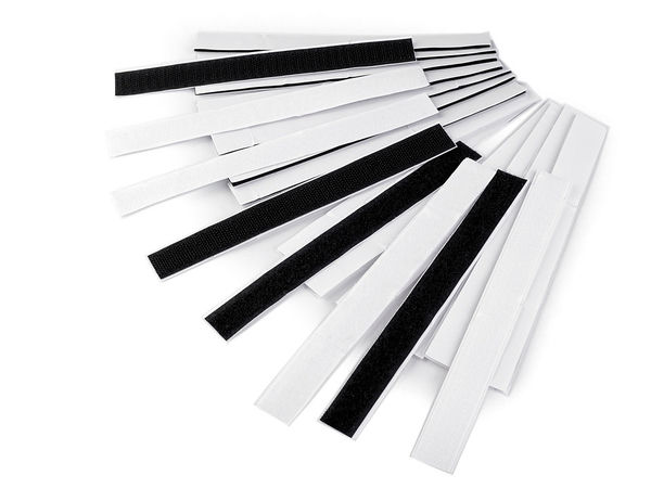 Premium selbstklebendes Klettband, 20 mm Breite – Extra starkes Klettverschlussband für Kurzwaren, DIY und Organisation im Haushalt