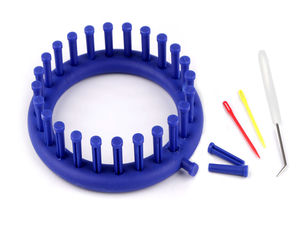 Premium Rundstrickring-Set (Ø 14 cm) – Rundstrickrahmen für Mützen, Loopschals und Tücher