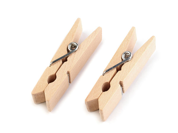 Premium-Wäscheklammern aus Naturholz - Vielseitige Bastel- und Wäscheklammern (11x45 mm)