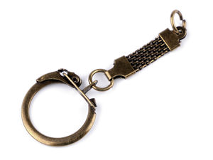 Premium-Metall-Schlüsselring mit Karabinerhaken und Verschlussring - Vielseitiges Zubehör für DIY-Schmuck und Taschen-Accessoires